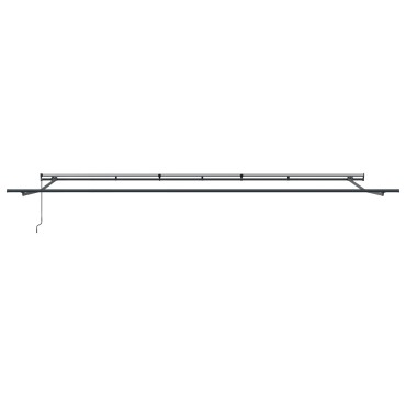 vidaXL Χειροκίνητη Ανασυρόμενη Τέντα Λευκή 600x350 cm