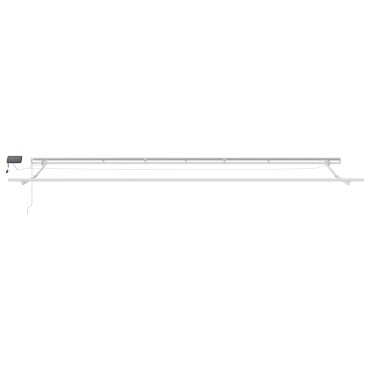 vidaXL Χειροκίνητη Ανασυρόμενη Τέντα με LED Πράσινη και Κίτρινη 600x350 εκ.