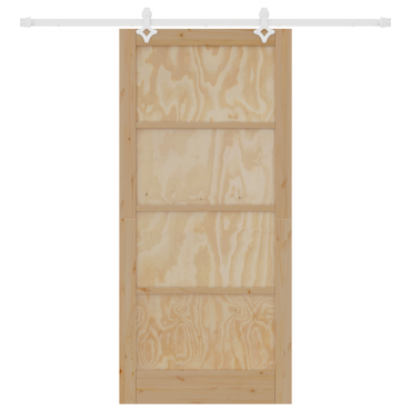 vidaXL Συστροφή Πόρτας με Σετ Υλικών 93x202 cm Συμπαγές Ξύλο Πεύκου
