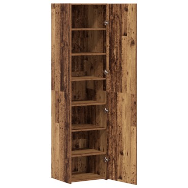 vidaXL Υψηλόμπαρο Φθαρμένο Ξύλο 45x42.5x185cm MDF 1 τεμ.