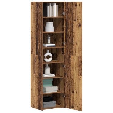 vidaXL Υψηλόμπαρο Φθαρμένο Ξύλο 45x42.5x185cm MDF 1 τεμ.