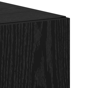 vidaXL Υψηλό Ντουλάπι Μαύρης Βελανιδιάς 45x42.5x185cm Επεξεργασμένο Ξύλο 1 τεμ.