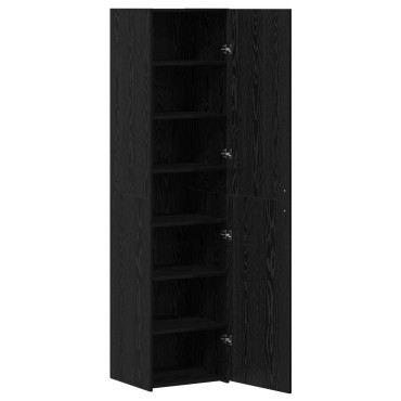 vidaXL Υψηλό Ντουλάπι Μαύρης Βελανιδιάς 45x42.5x185cm Επεξεργασμένο Ξύλο 1 τεμ.