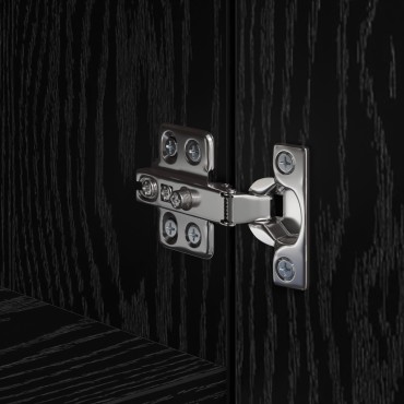 vidaXL Υψηλό Ντουλάπι Μαύρης Βελανιδιάς 45x42.5x185cm Επεξεργασμένο Ξύλο 1 τεμ.