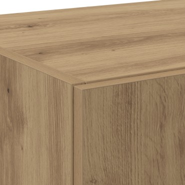 vidaXL Ψηλό Γραφείο από Δρυ 70x42.5x185cm Επεξεργασμένο ξύλο 1 τεμ.