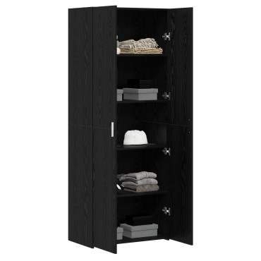 vidaXL Υψηλό Γραφείο Μαύρης Δρυός 70x42.5x185cm Επεξεργασμένο Ξύλο 1 τεμ.