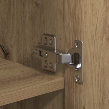 vidaXL Ψηλός μπουφές Artisan Oak 70x42.5x185cm Μηχανικά επεξεργασμένο ξύλο 1 τεμ.
