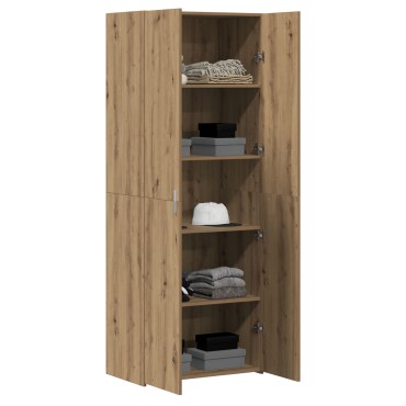 vidaXL Ψηλός μπουφές Artisan Oak 70x42.5x185cm Μηχανικά επεξεργασμένο ξύλο 1 τεμ.