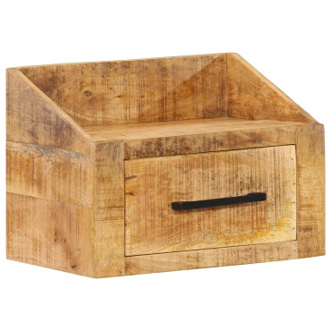 vidaXL Κομοδίνο 40x30x30cm Μασίφ Ξύλο Ρουστίκ Μάνγκο
