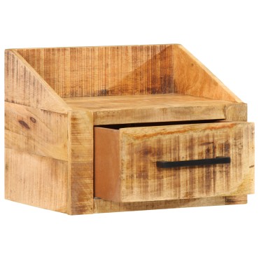 vidaXL Κομοδίνο 40x30x30cm Μασίφ Ξύλο Ρουστίκ Μάνγκο