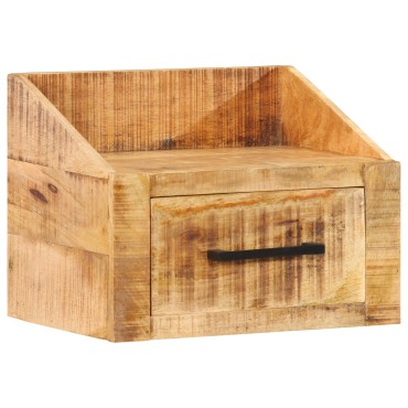 vidaXL Κομοδίνο 40x30x30cm Μασίφ Ξύλο Ρουστίκ Μάνγκο