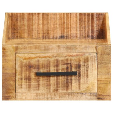 vidaXL Κομοδίνο 40x30x30cm Μασίφ Ξύλο Ρουστίκ Μάνγκο