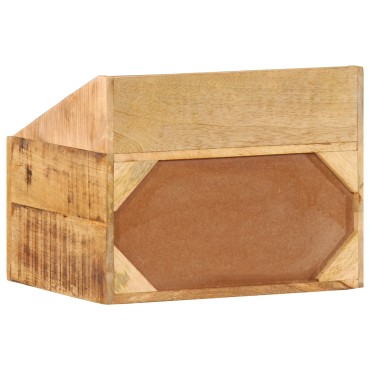 vidaXL Κομοδίνο 40x30x30cm Μασίφ Ξύλο Ρουστίκ Μάνγκο
