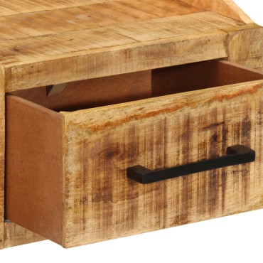 vidaXL Κομοδίνο 40x30x30cm Μασίφ Ξύλο Ρουστίκ Μάνγκο