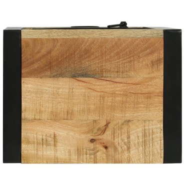 vidaXL Ντουλάπι τοίχου μπάνιου 40x30x90cm Μασίφ άγριο ξύλο μάνγκο