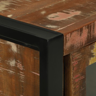 vidaXL Ντουλάπι Μπάνιου Πολύχρωμο 40x30x60cm Σταθερό Ξύλο Ανακυκλωμένο