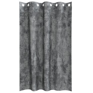 vidaXL Βελούδινες Κουρτίνες 2 τμχ. Γκρι 175x140cm Βελούδο