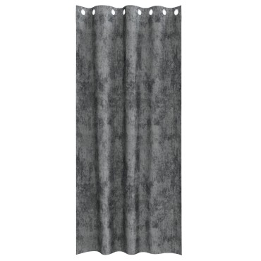 vidaXL Βελούδινες Κουρτίνες 2 τμχ. Γκρι 225x140cm Βελούδο
