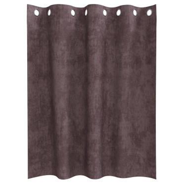 vidaXL Βελούδινες Κουρτίνες 2 τμχ. Καφέ 140x140cm Βελούδο