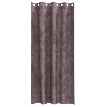 vidaXL Βελούδινες Κουρτίνες 2 τμχ. Καφέ 225x140cm Βελούδο