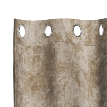 vidaXL Βελούδινες Κουρτίνες 2 τμχ. Μπρονζέ 140x140cm Βελούδο