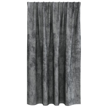vidaXL Βελούδινες Κουρτίνες 2 τμχ. Γκρι 140x140cm Βελούδο