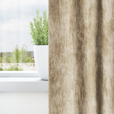 vidaXL Κουρτίνες 2 τμχ με Τσέπες Ράβδου Κρεμ 245x140 εκ