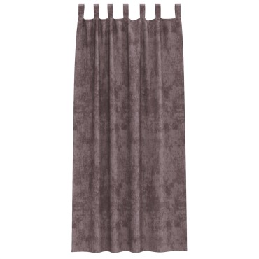 vidaXL κουρτίνες 2 τεμ με θηλιές Καφέ 245x140cm