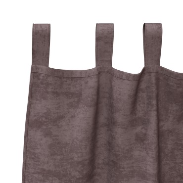 vidaXL κουρτίνες 2 τεμ με θηλιές Καφέ 245x140cm