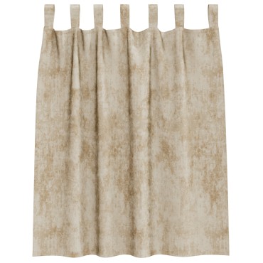 vidaXL Βελούδινες Κουρτίνες 2 τμχ. Κρεμ 140x140cm Βελούδο