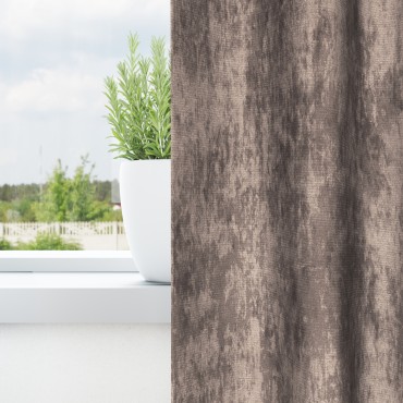 vidaXL κουρτίνες βελούδου 2 τεμ με μάτια Καφέ 245x140cm