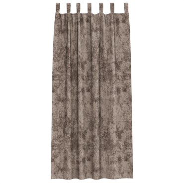 vidaXL κουρτίνες βελούδου 2 τεμ με μάτια Καφέ 245x140cm