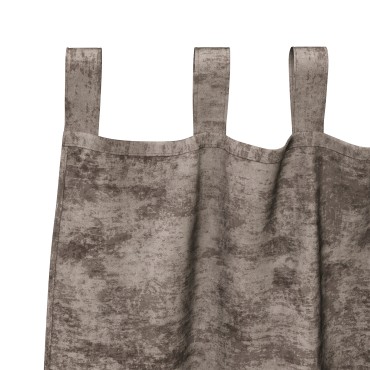vidaXL κουρτίνες βελούδου 2 τεμ με μάτια Καφέ 245x140cm