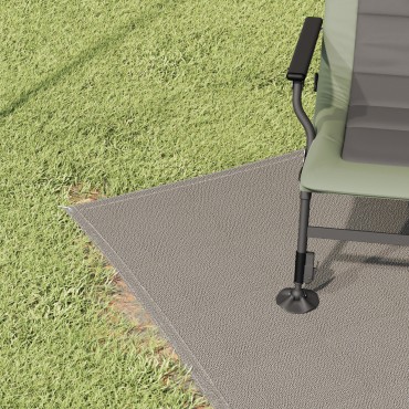 vidaXL Χαλκάκι Σκηνής Ανοιχτό γκρι 200 x 250 εκ. Πολυαιθυλένιο