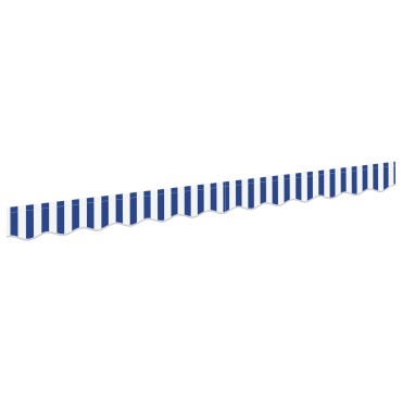 vidaXL Τέντα Valance της για σκελετό 2.5 μ Μπλε και Λευκή 2.3x0.2 μ