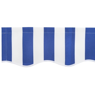 vidaXL Τέντα Valance της για σκελετό 2.5 μ Μπλε και Λευκή 2.3x0.2 μ
