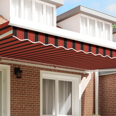 vidaXL Τέντα Valance για 5 μ πλαίσιο πορτοκαλί 4.8x0.2 μ