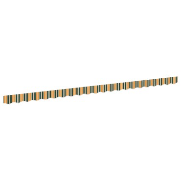 vidaXL Tέντα Valance για πλαίσιο 5 μ Πράσινη και Κίτρινη 4.8 x 0.2 μ