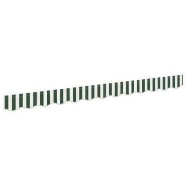 vidaXL Tέντα Valance για πλαίσιο 3 μ Πράσινη και Λευκή 2.8 x 0.2 μ