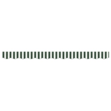 vidaXL Tέντα Valance για πλαίσιο 3 μ Πράσινη και Λευκή 2.8 x 0.2 μ
