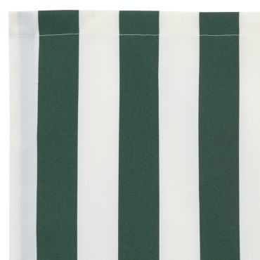 vidaXL Tέντα Valance για πλαίσιο 3 μ Πράσινη και Λευκή 2.8 x 0.2 μ
