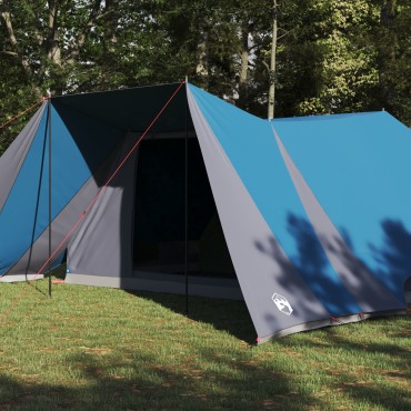 vidaXL Σκηνή Τιπί με στέγη Μπλε 660 x 456 x 200 εκ. ταφτάς