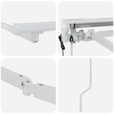 vidaXL Electric Awning Frame 2.5 x 2 m Λευκό