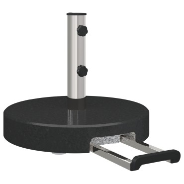 vidaXL Βάση ομπρέλας 29 kg Μαύρο Γρανίτης Γύρος