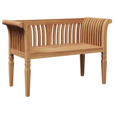vidaXL Πάγκος Κήπου 127.5x52x80cm Μασίφ Ξύλο Teak