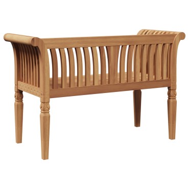 vidaXL Πάγκος Κήπου 127.5x52x80cm Μασίφ Ξύλο Teak