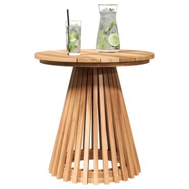 vidaXL Τραπέζι Κήπου 50x49.5cm Μασίφ Ξύλο Teak 1 τεμ.