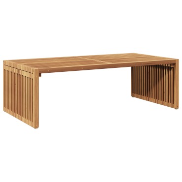 vidaXL Τραπεζάκι κήπου 110x55x35.5cm Μασίφ ξύλου teak 1 τεμ.