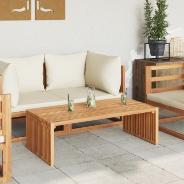 vidaXL Τραπεζάκι κήπου 110x55x35.5cm Μασίφ ξύλου teak 1 τεμ.
