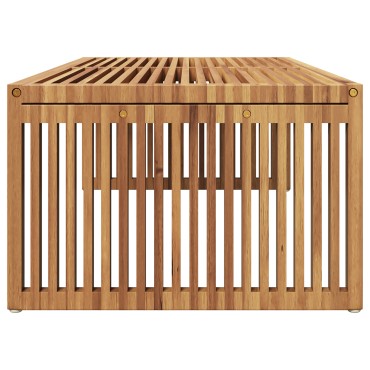 vidaXL Τραπεζάκι κήπου 110x55x35.5cm Μασίφ ξύλου teak 1 τεμ.